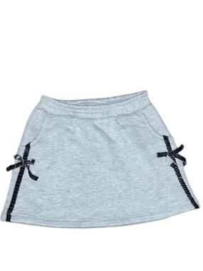 Zara kids Light Gray Mini Skirt With Bows On The Side, Size 3 year